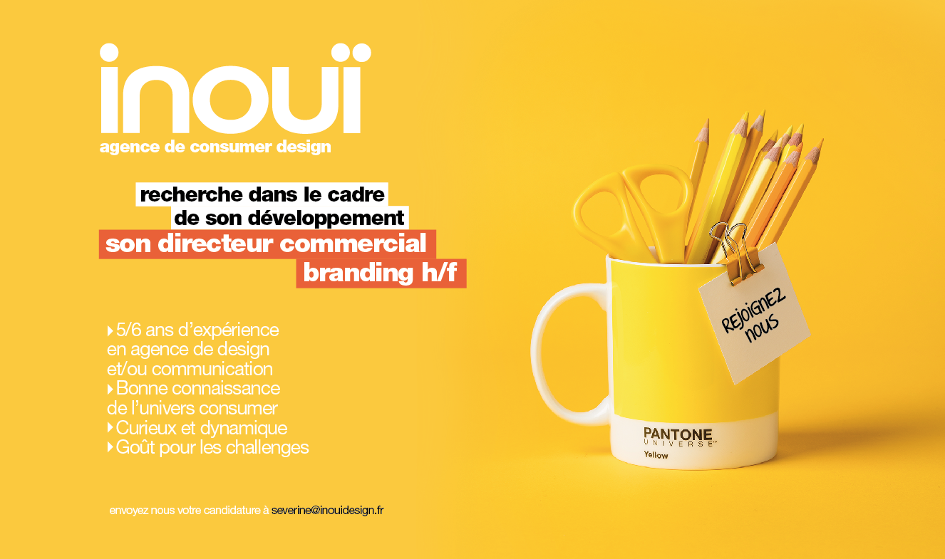 Offre d’emploi / recrutement : l’agence consumer design Inouï cherche son directeur commercial